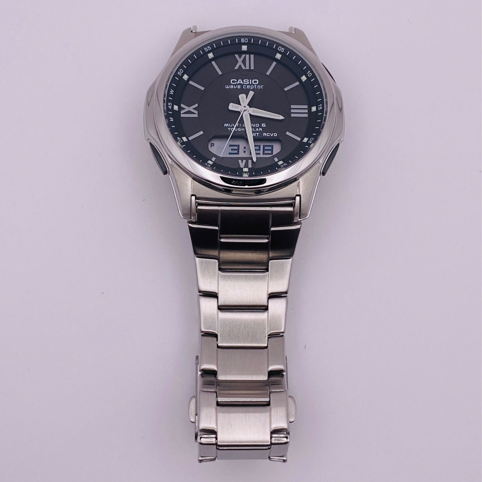 T241）未使用品 美品 稼動品 CASIO カシオ 電波ソーラー Wave Ceptor 
