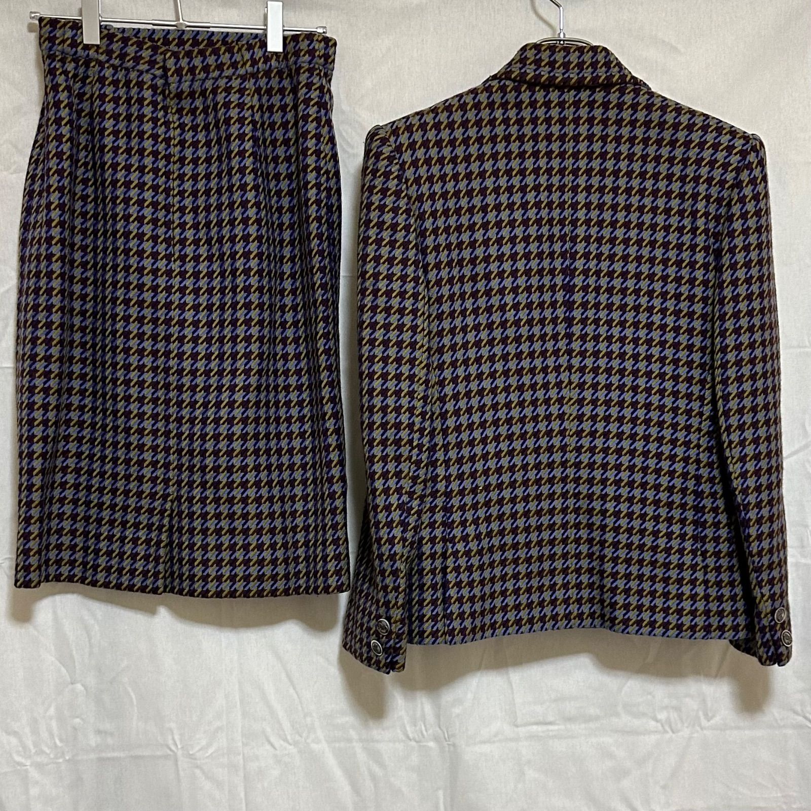 【美品】CELINE 千鳥柄 セットアップ 美品】CELINE 千鳥柄 セットアップ 美品】CELINE 千鳥柄 セットアップ