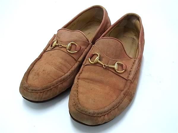 GUCCIローファースエード 良品】GUCCI ホースビットローファー スエード シルバー金具 黒