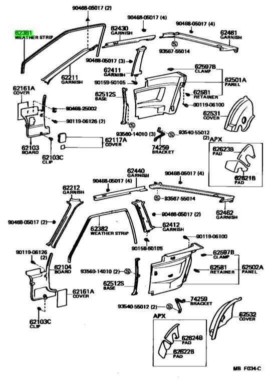 トヨタ TOYOTA 純正 新品 未使用 カローラレビン スプリンター