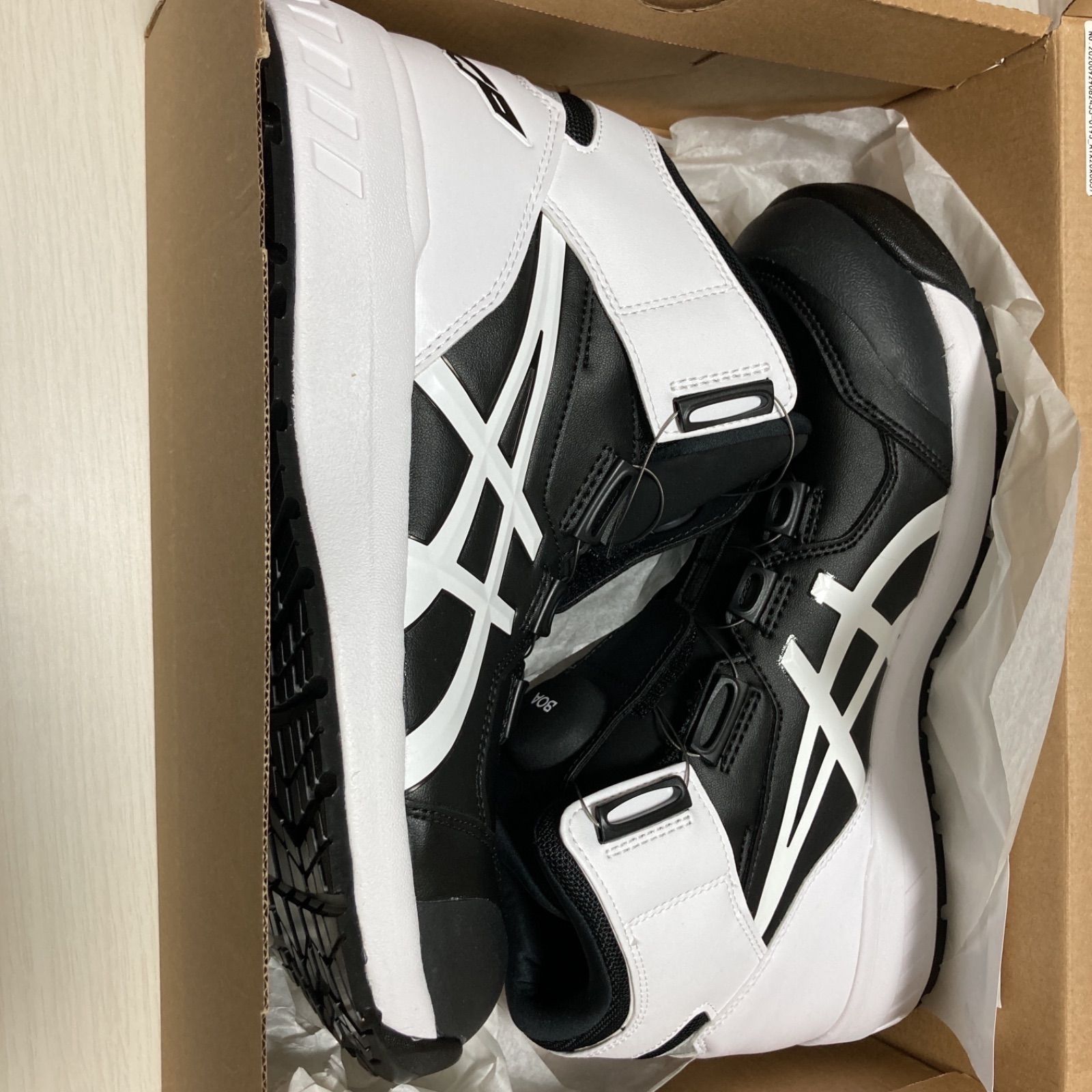 アシックス 安全靴 CP304 BOA ブラック×ホワイト 26cm 【公式