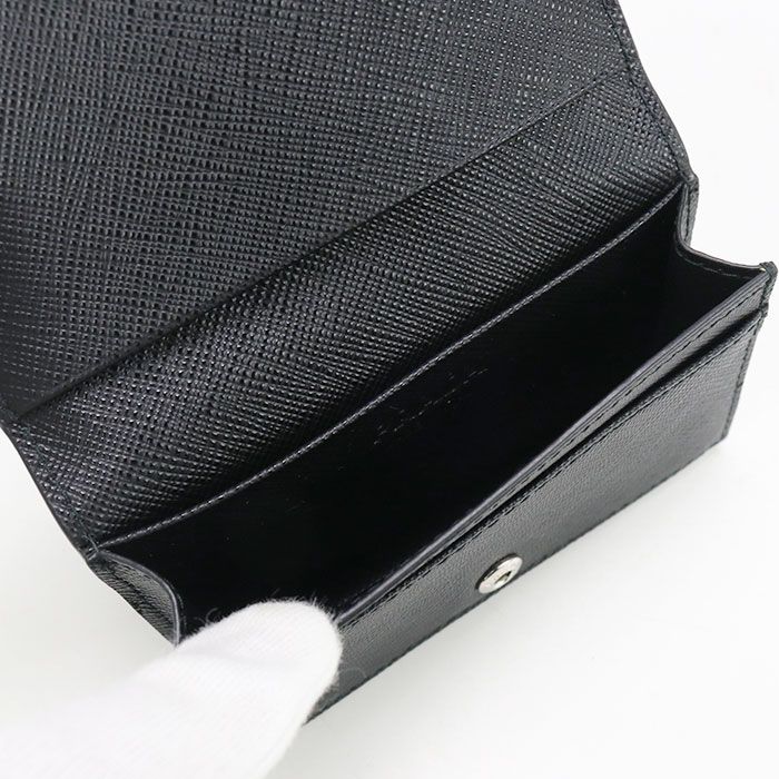 プラダ 名刺入れ 2MC122 ブラック レザー 中古 中古】 プラダ カード  