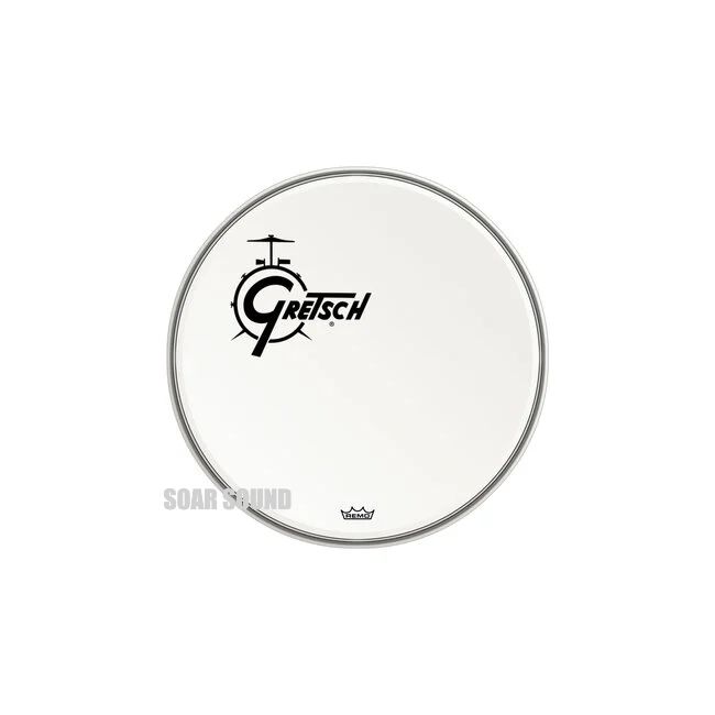 GRETSCH グレッチ ドラムヘッド GRDHCW16O 16BD用 16インチバスドラム用 コーティング16インチオフセットロゴ