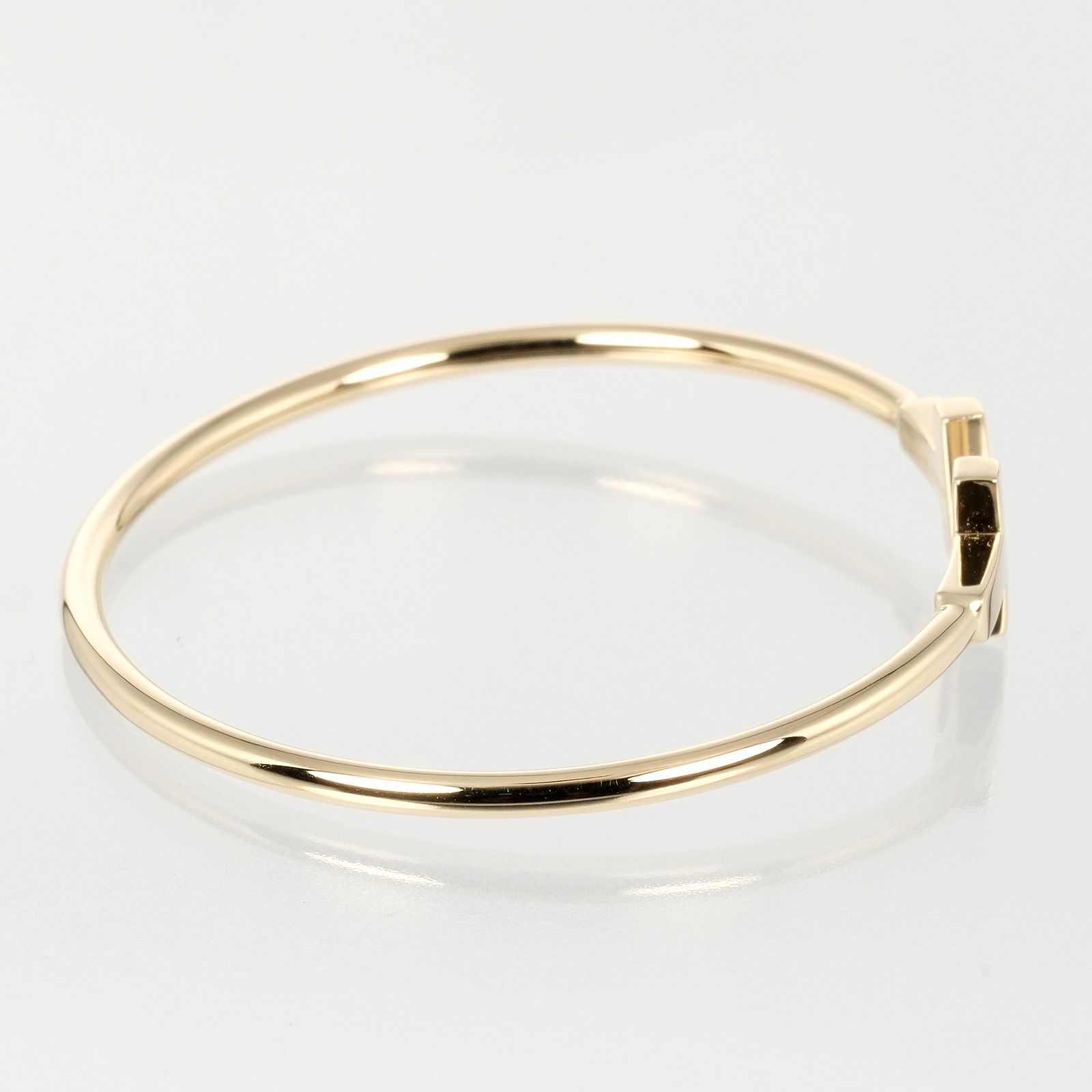 TIFFANY&Co.】ティファニー Tワイヤー 腕周り15cm K18イエローゴールド
