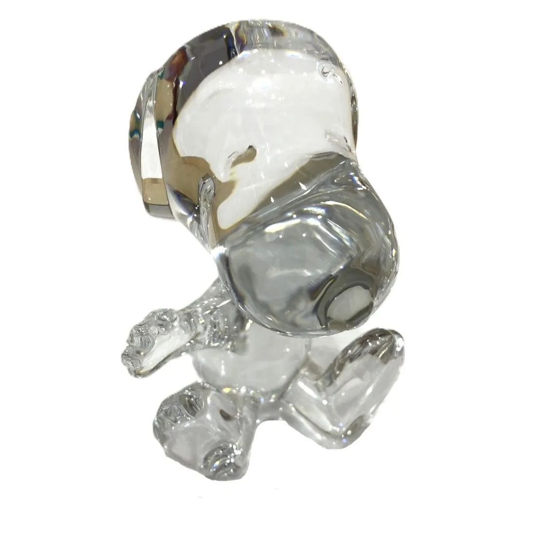バカラ スヌーピー 置物 Baccarat クリスタル ×Snoopy スヌーピー王冠