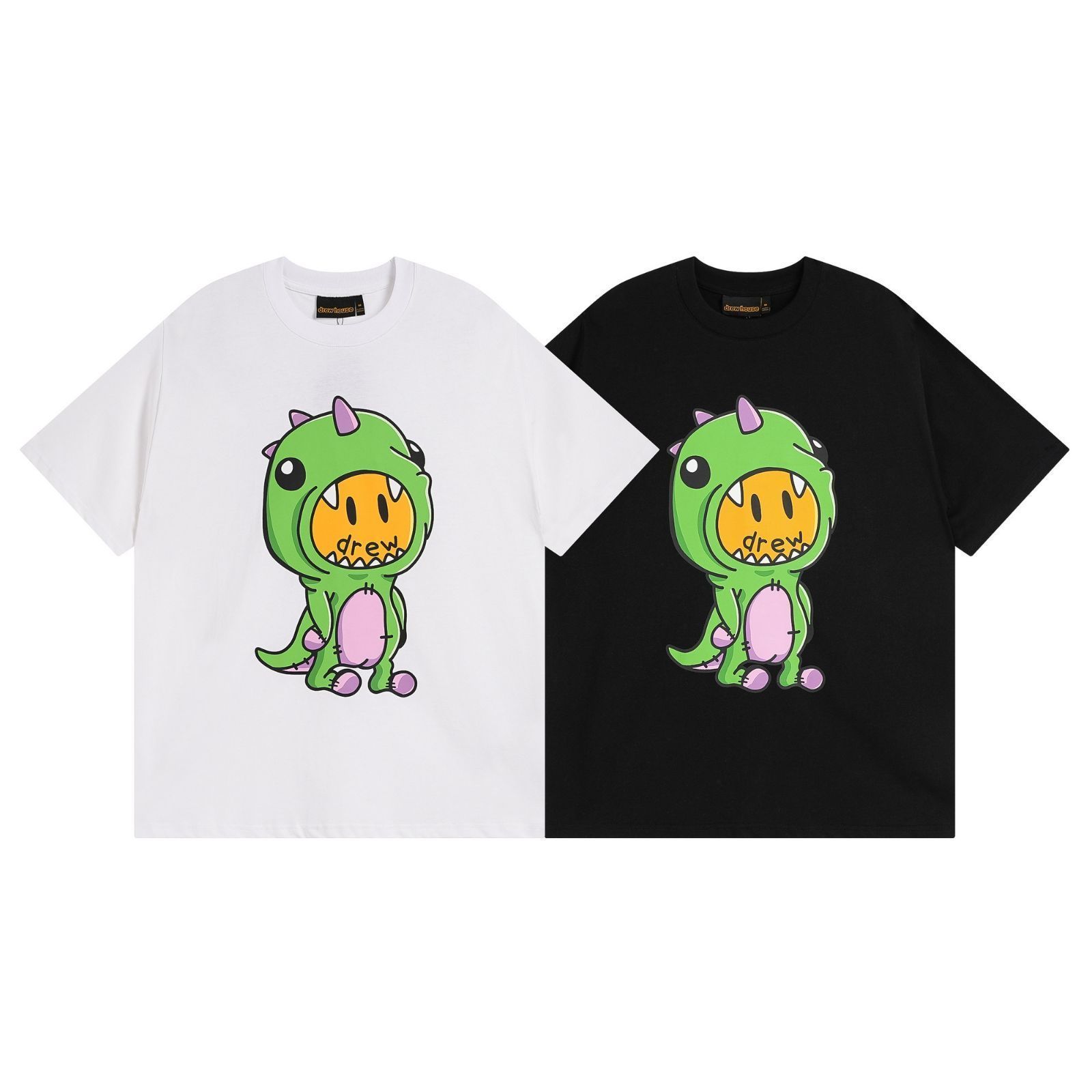 新品 Drew House ドリューハウス Tシャツ 黒と白の色をご用意しています Qバージョンの恐竜プリント - メルカリ