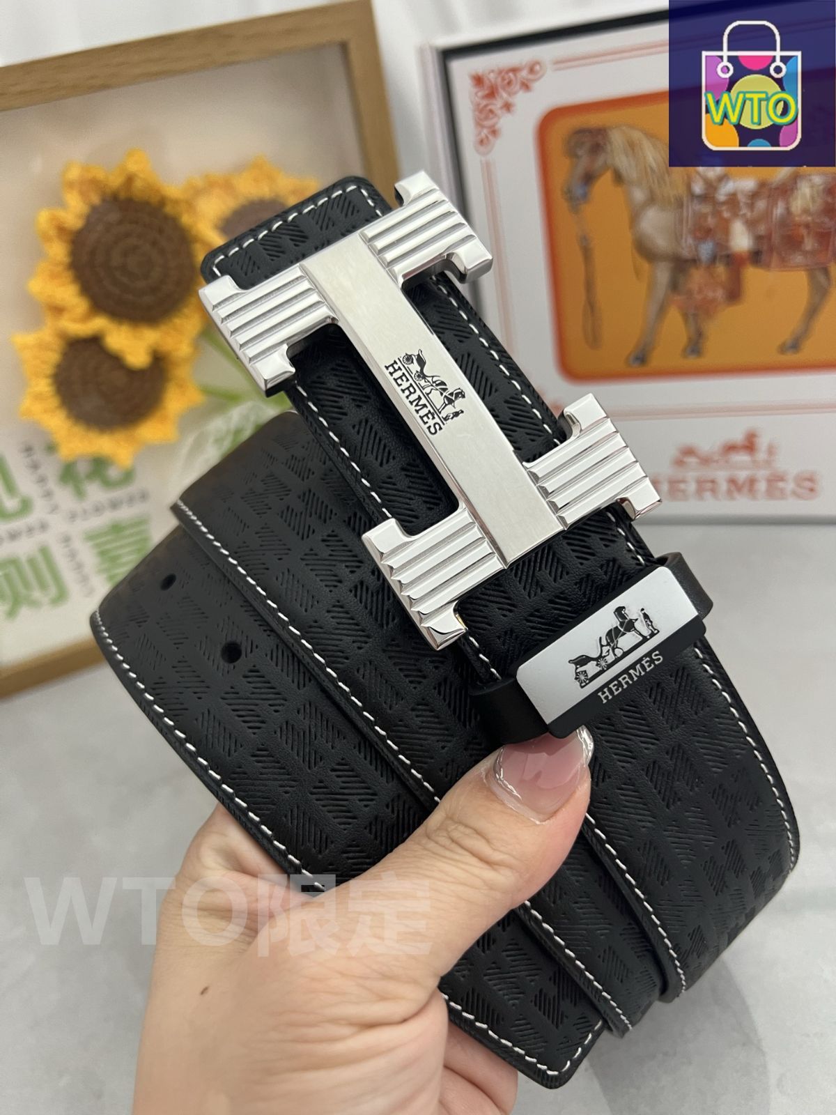 クリスチャンディオール シルバーバックル レザーベルト CD ロゴ金具 ブラック 2305202725.jpg?1719553643