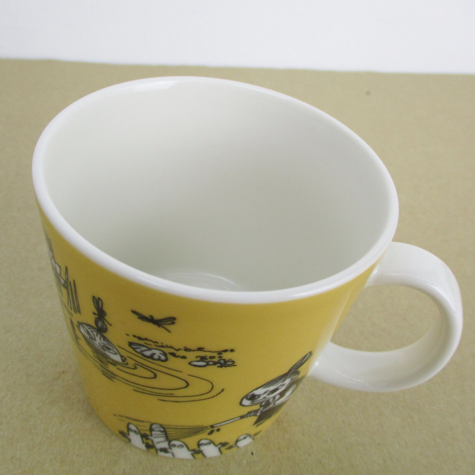 広店】希少 廃盤品 アラビア ムーミンマグ【ダークイエロー】【426 