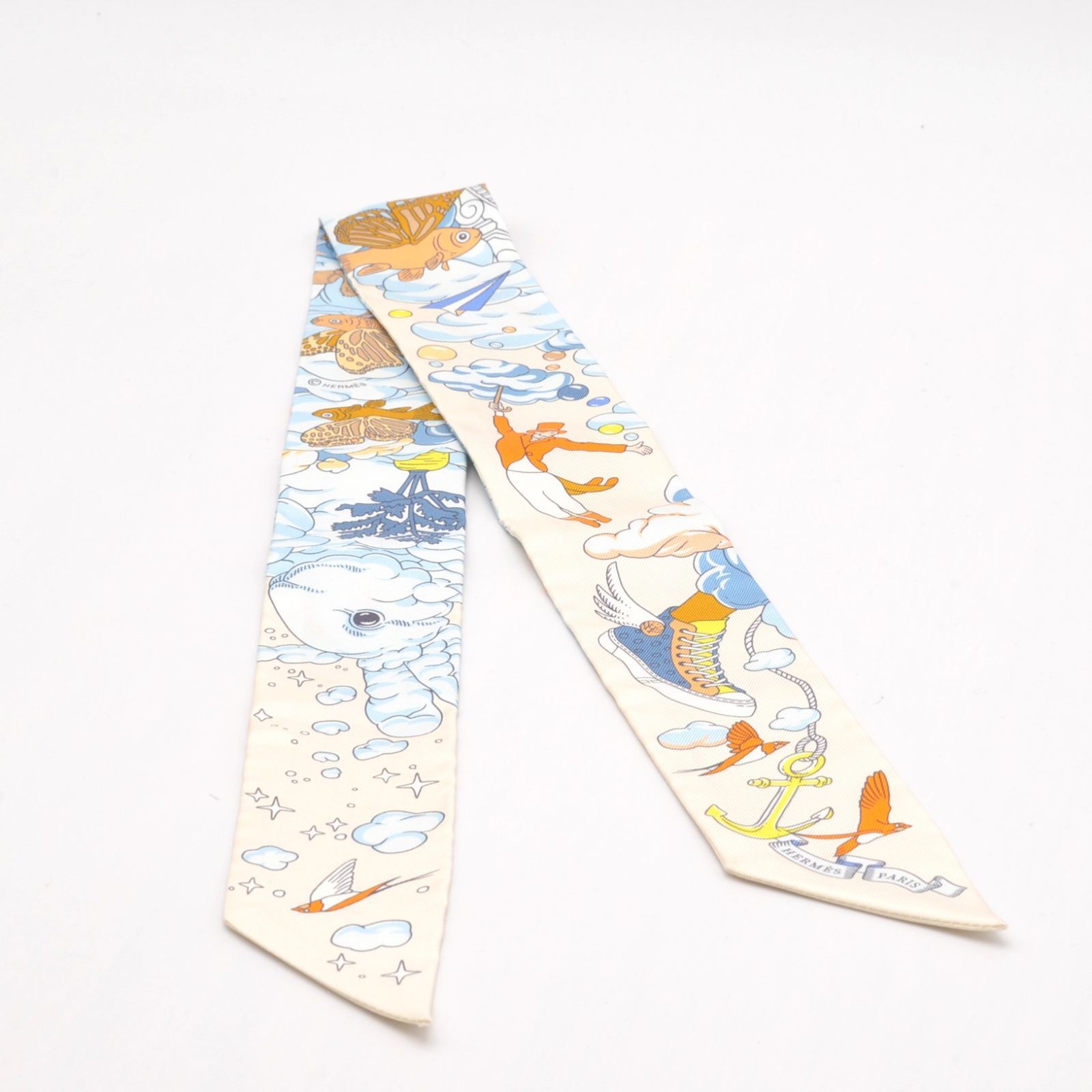 HERMES エルメス ツイリー SUR MON NUAGE 私の雲 スカーフ