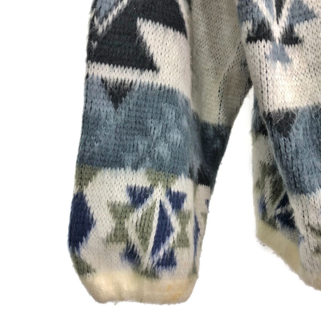 90年代 RUMINAHUI エクアドルニット フルジップ セーター 総柄
