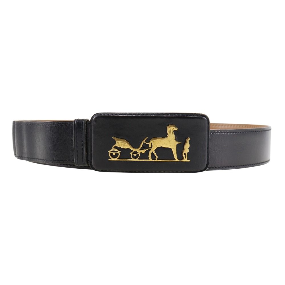HERMES】エルメス ヴィンテージベルト カーフ 〇K メンズ ベルト