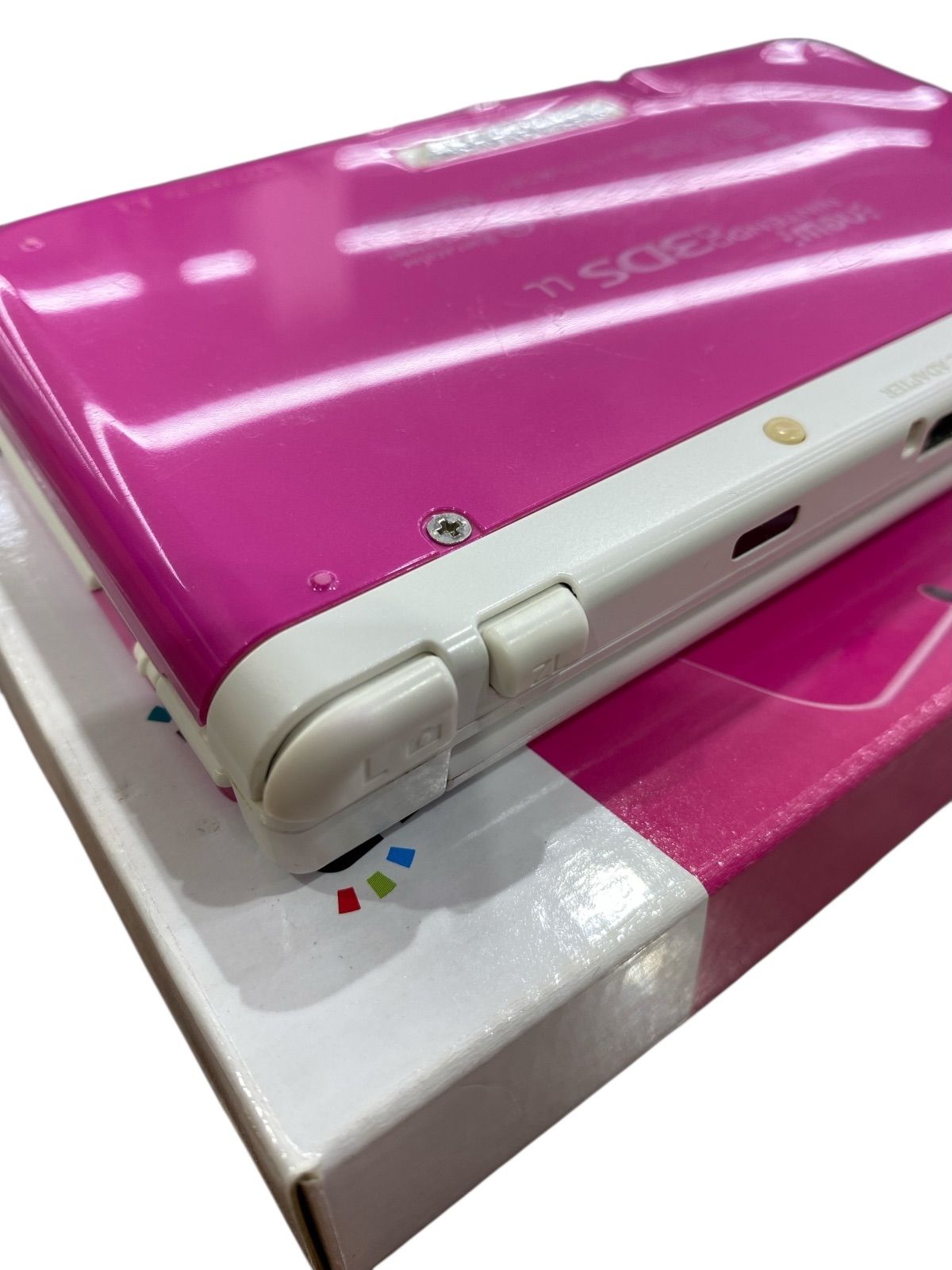 □Nintendo New 3DSLL ピンク x ホワイト 箱付き 良品□ - メルカリ