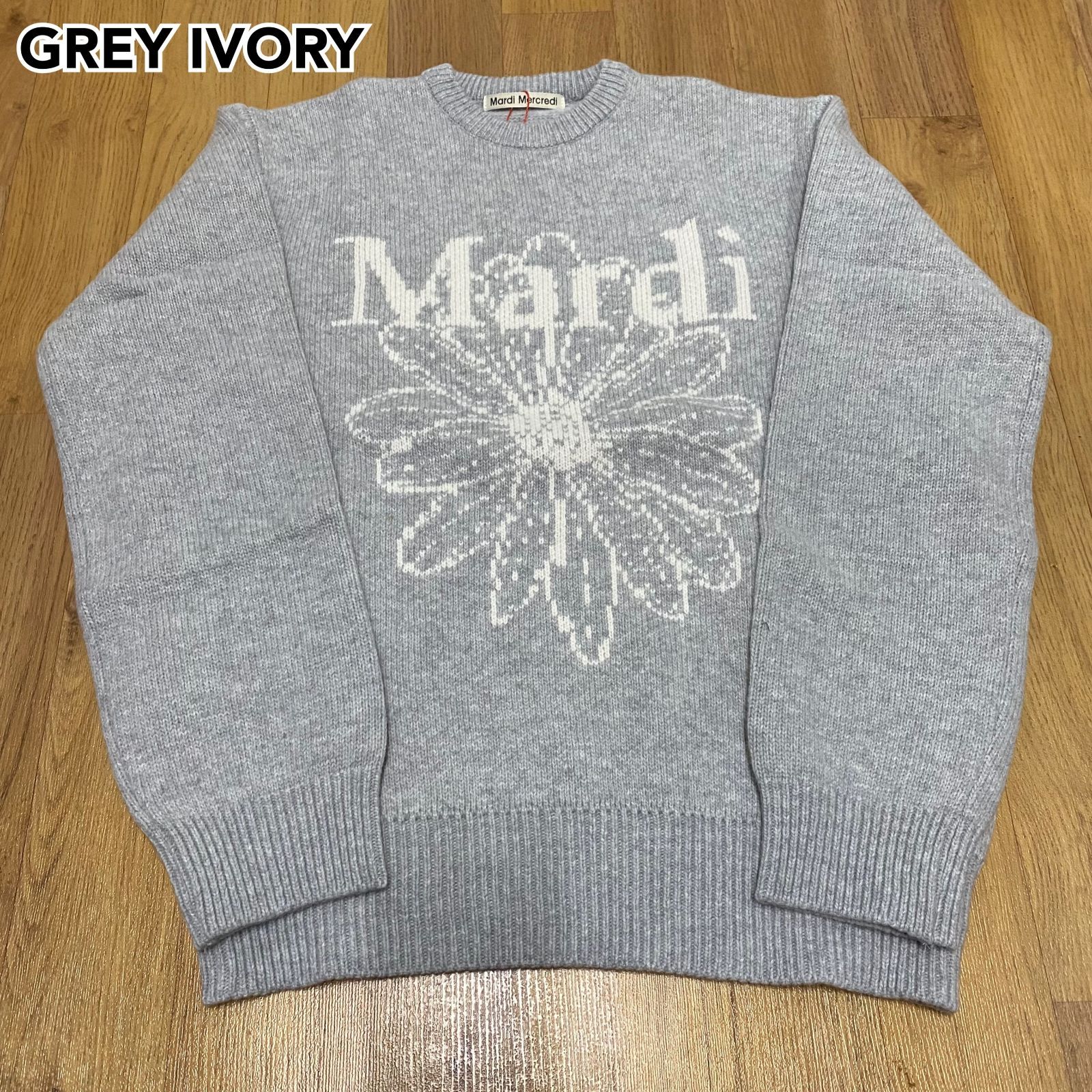 Mardi Mercredi CASHMERE BLENDED PULLOVER FLOWER ニット - メルカリ