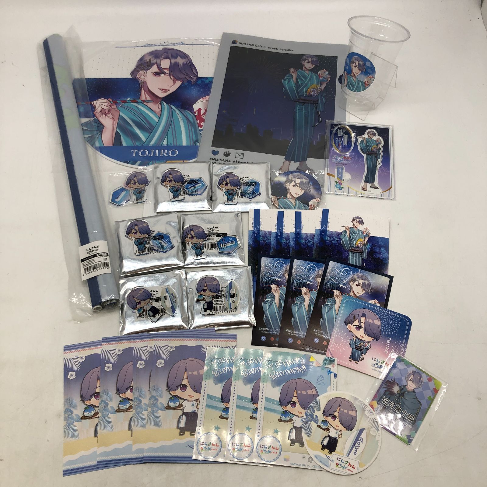 にじさんじ 弦月藤士郎 グッズまとめ 04m0208【弦月藤士郎】グッズまとめ にじさんじCafe/タペストリー