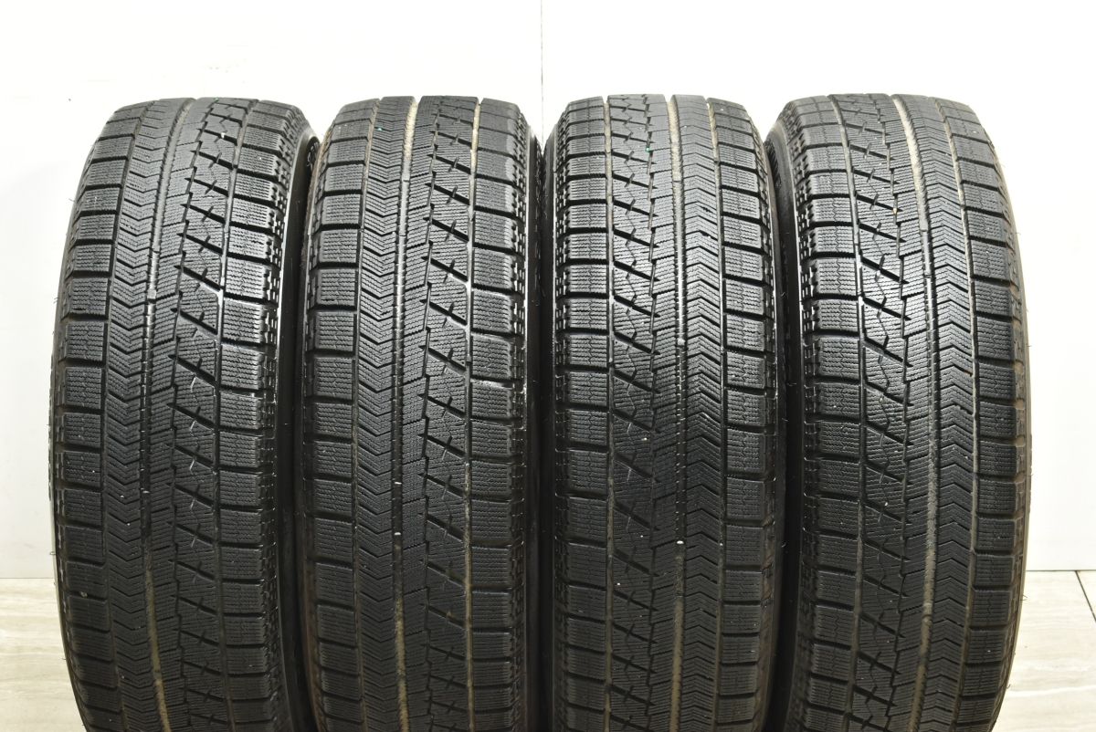 【美品】WAREN 15in 6J +48 PCD100 ブリヂストン ブリザック VRX 195/65R15 プリウス カローラツーリング/スポーツ インプレッサ 送料無料