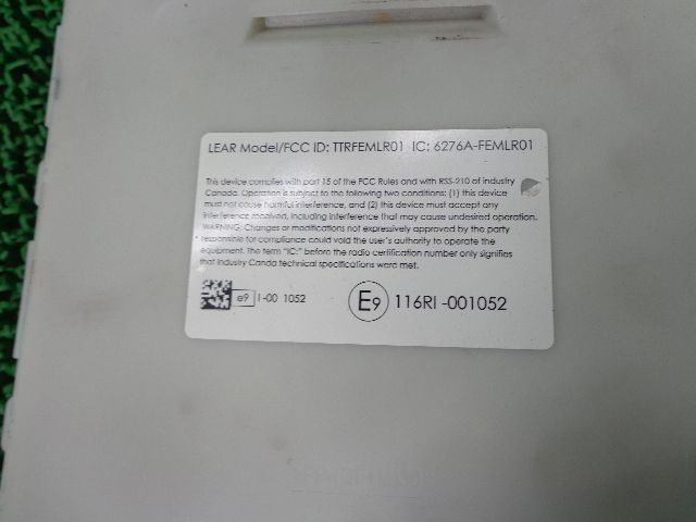 4FQ7005 BEE3 BMW 1シリーズ DBA-1A16 F20 前期型 2012年 116i スポーツ FEMコントロールユニット FFCRYSTALESIA_COM