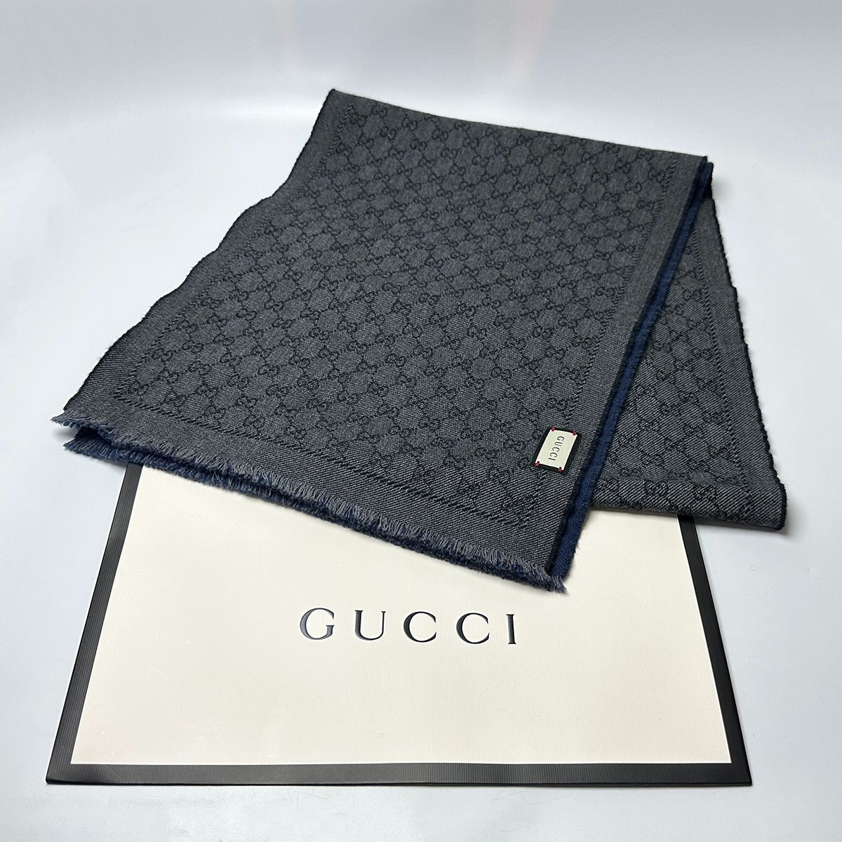 グッチ GUCCI 402093 4G200 1168 GGジャカードウール スカーフ