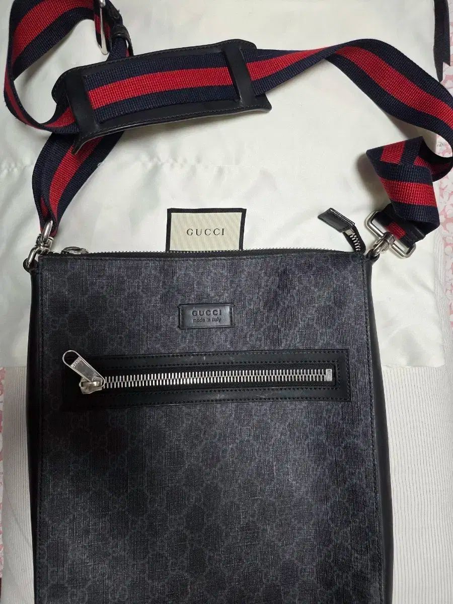 GUCCI グッチ GG ブラック Supreme シュプリーム メッセンジャークロスボディバッグ メンズ