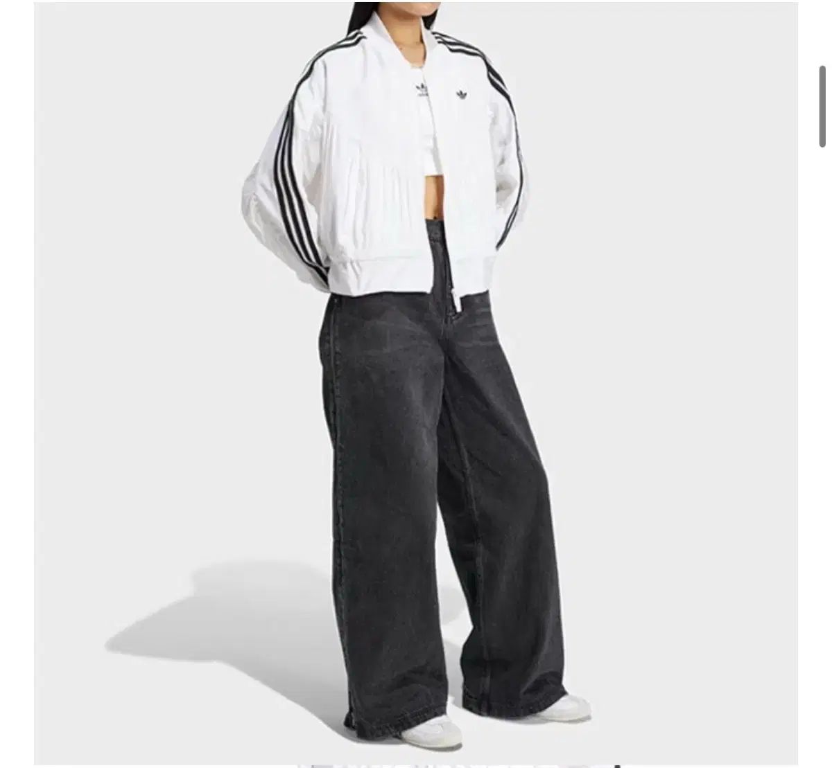 adidas アディダス Denim zip pants 30