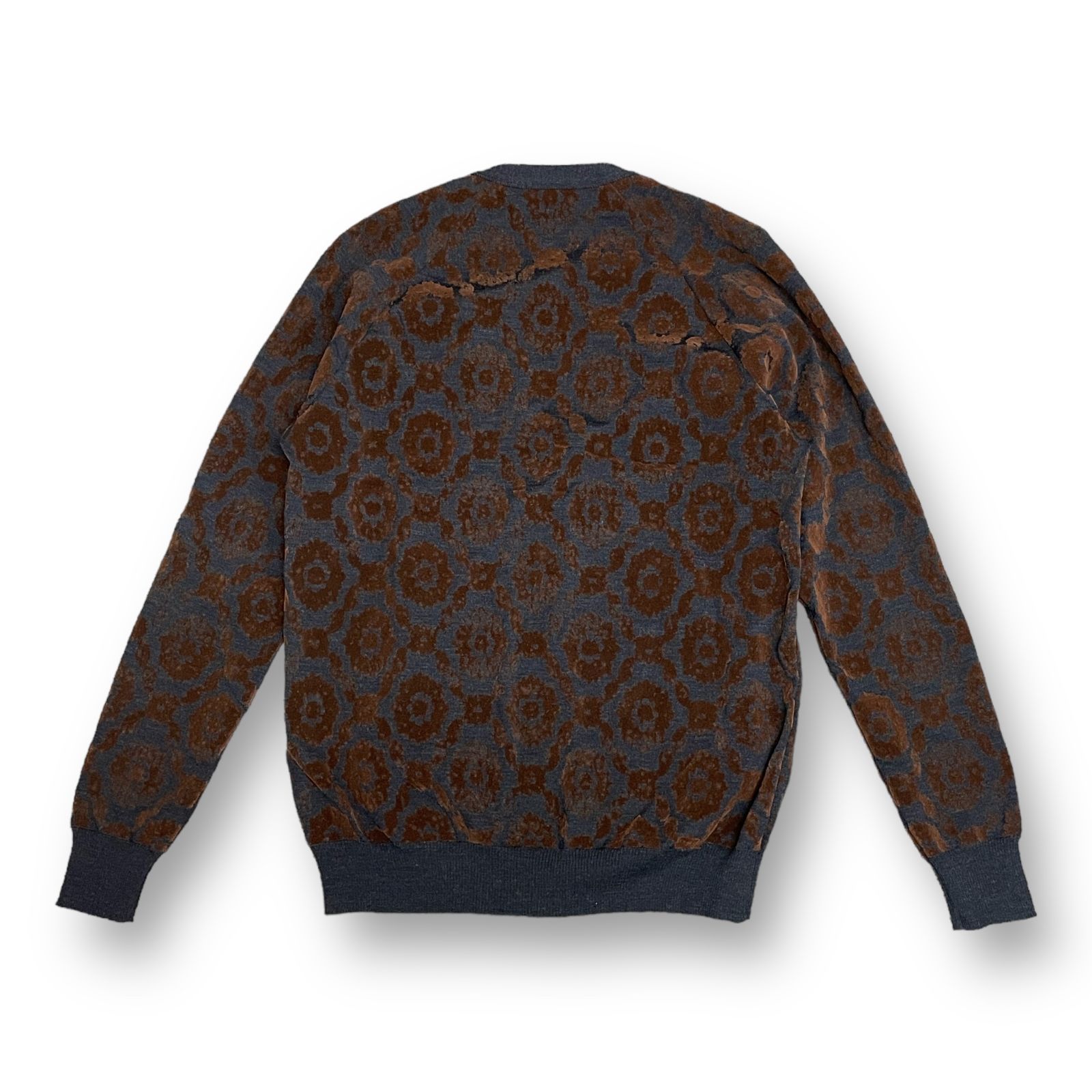 UNDERCOVER 10AW FLOCKY PRINT CARDIGAN フロッキー プリント  