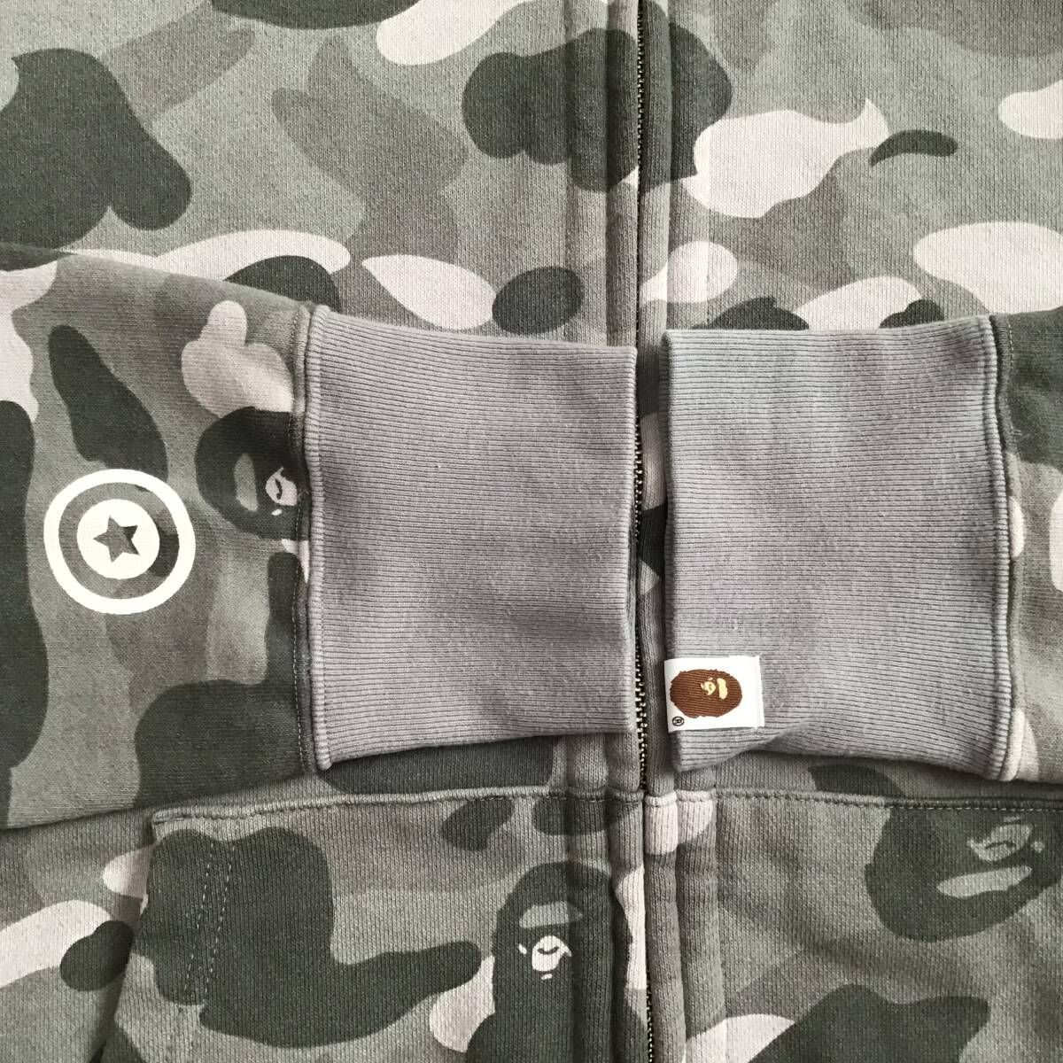 Color camo gray ダブル シャーク パーカー Mサイズ Double shark full