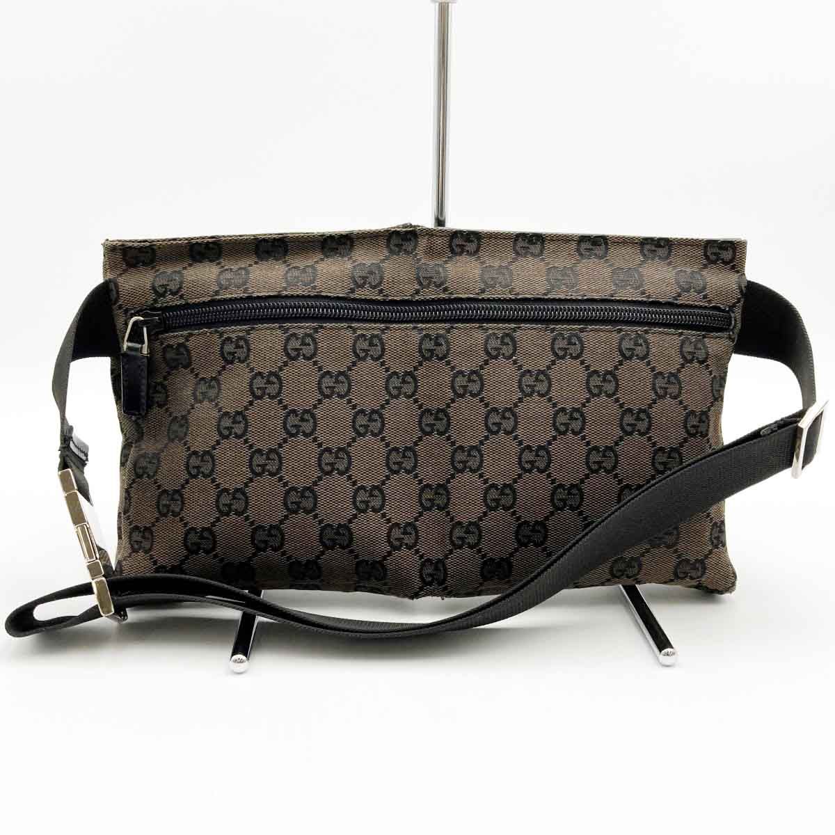 GUCCI グッチ GG柄 ウエストバッグ ボディバッグ ブラウン GG