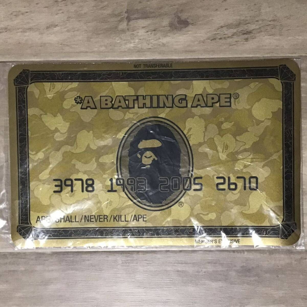 ★APE エイプ ゴールドカード柄マウスパッド他 会員限定グッズ 10点セット★ ☆APE エイプ ゴールドカード柄マウスパッド他 会員限定グッズ