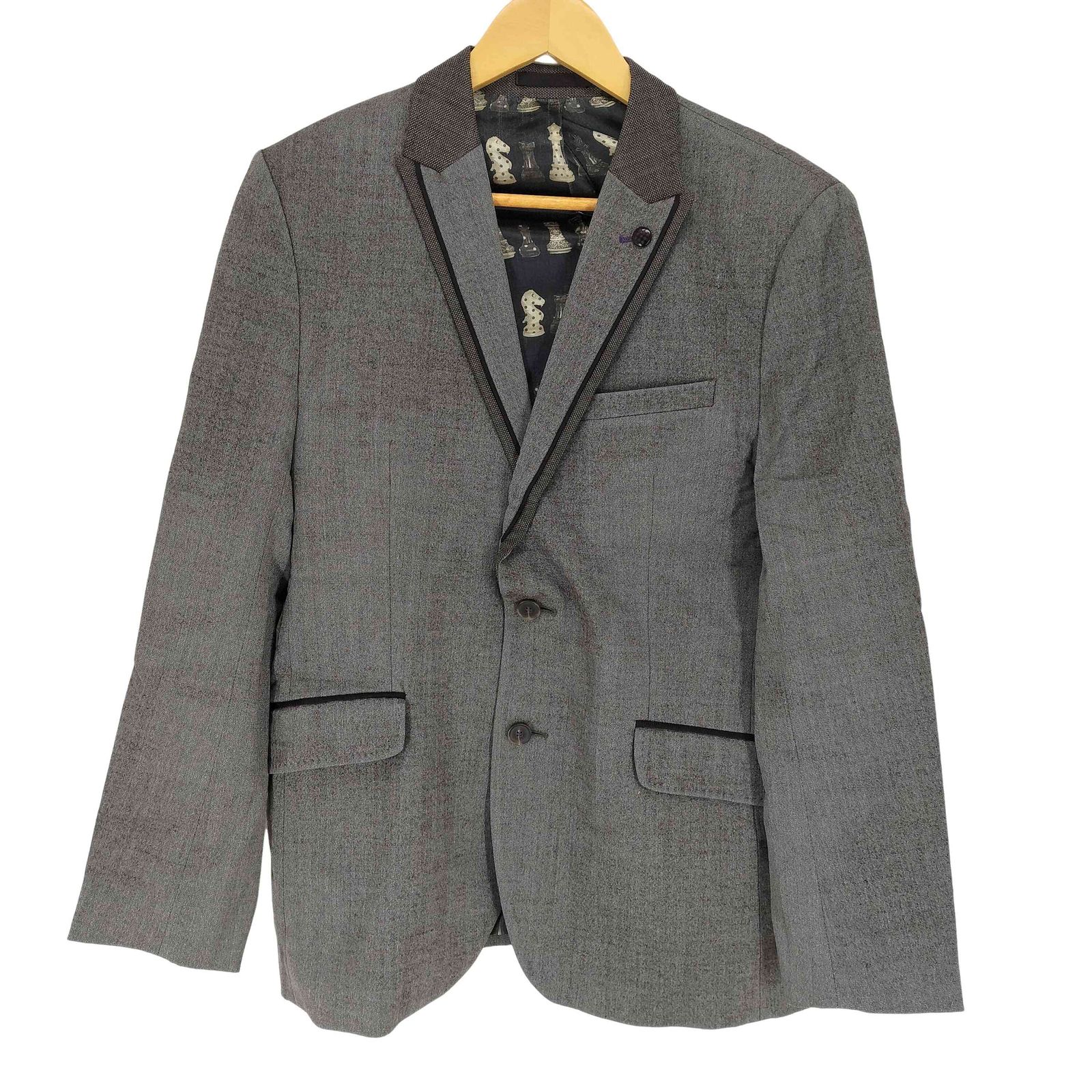 テッドベーカー TED BAKER Spotjak Contrast Lapel Blazer 裏地総柄 テーラードジャケット メンズ  4