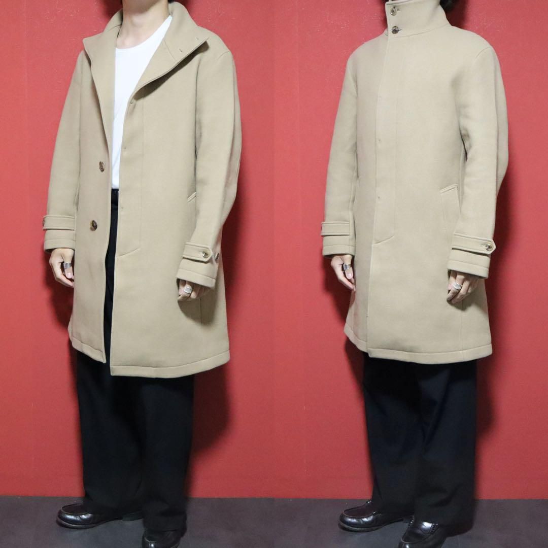 極美品】junhashimoto 上質ウール100％ スタンドカラーコート - メルカリ