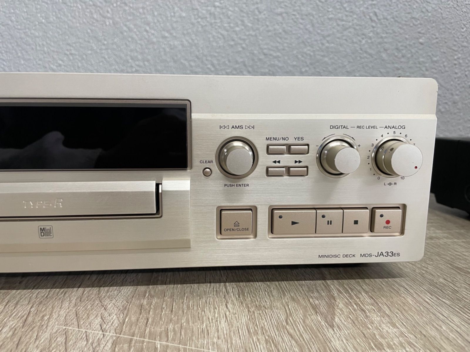 ジャンク品】SONY MDS-JA333ES MDデッキ 再生確認済 ☆SONY MD