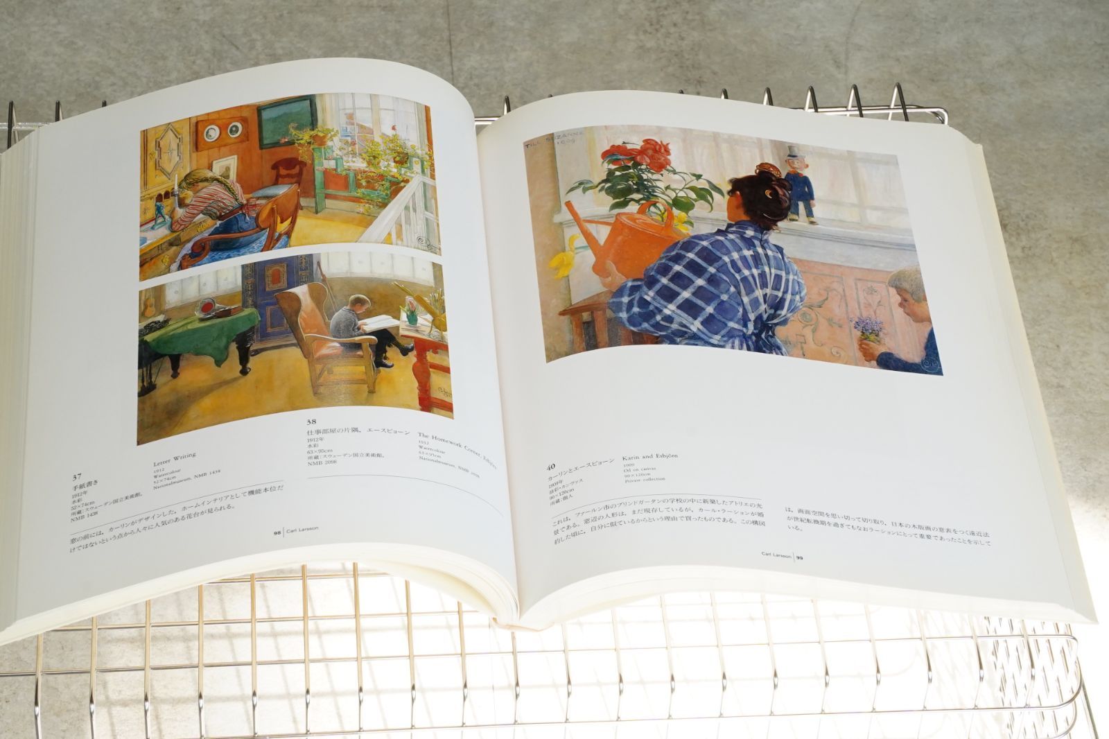 1994年開催／希少チラシ付／国内流通少 カール・ラーション展 公式図録