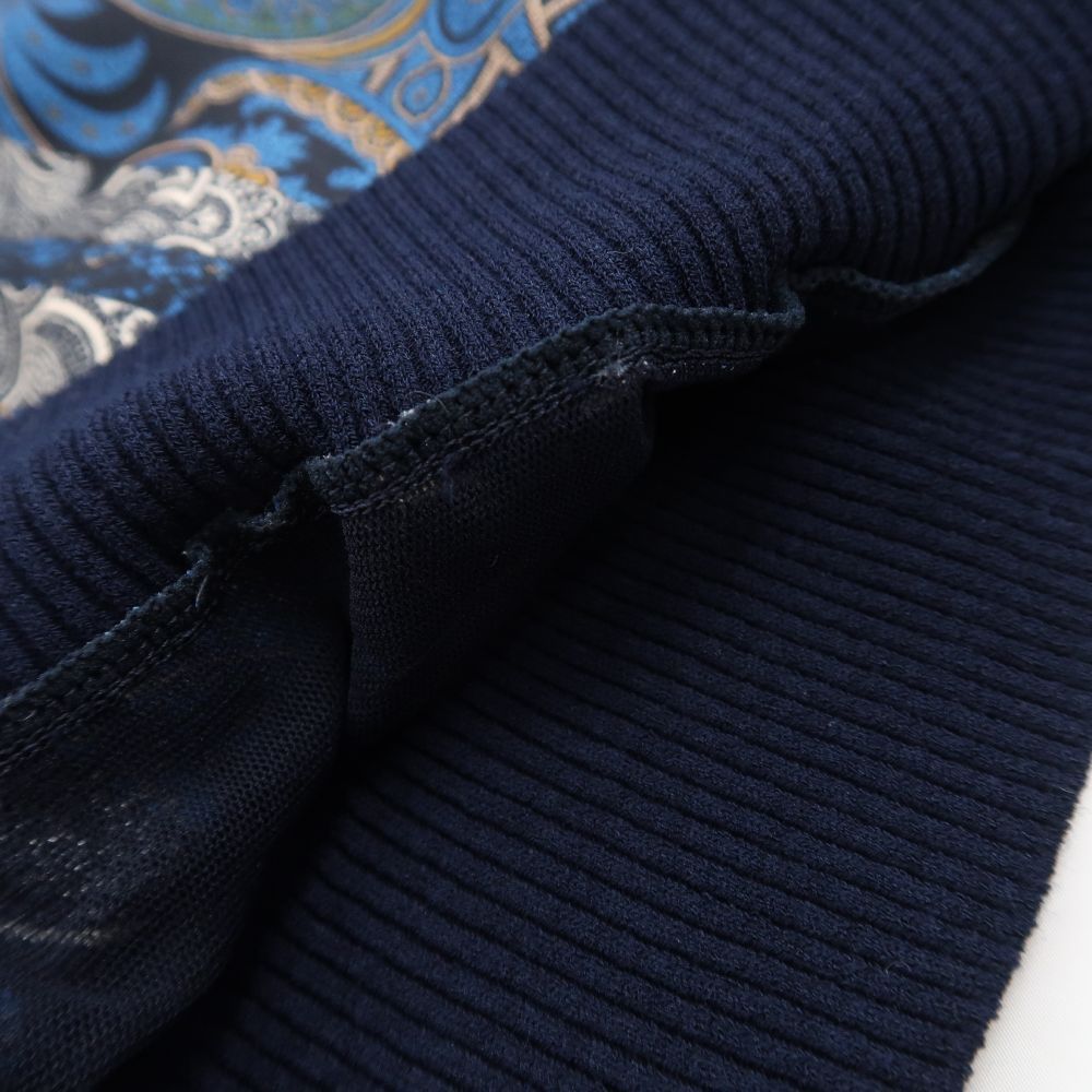 美品 Leilian レリアン ROCHAS Premiere ペイズリー ニットカットソー  