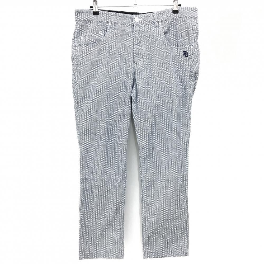 パーリーゲイツ ゴルフパンツ　総柄　ニコちゃん　サイズ7 PEARLY GATES パーリーゲイツ パンツ ネイビー×白 ロゴ ニコ