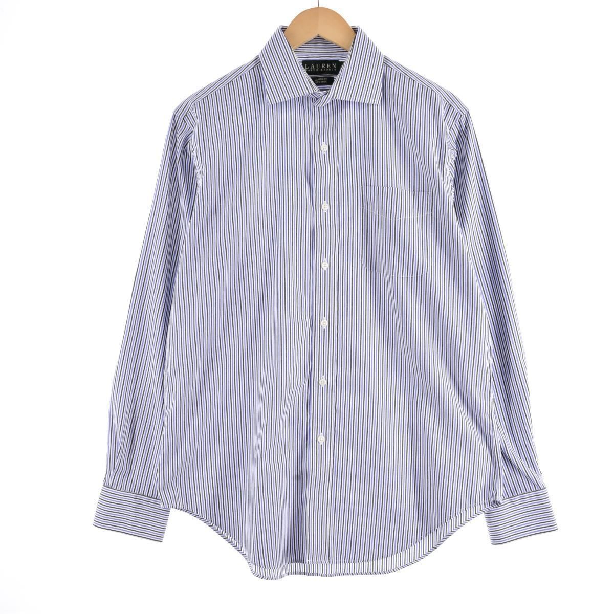 古着 ラルフローレン Ralph Lauren LAUREN ローレン 長袖 ストライプシャツ メンズL /eaa316708 【中古】/eaa316708