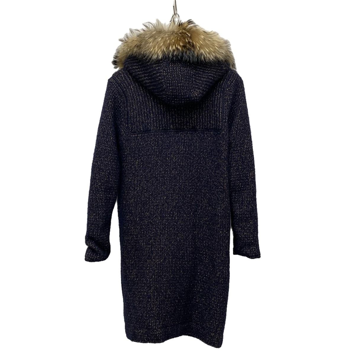 Bark バーク ダッフルコート サイズS レディース - ダークネイビー×ブロンズ 長袖|秋|冬