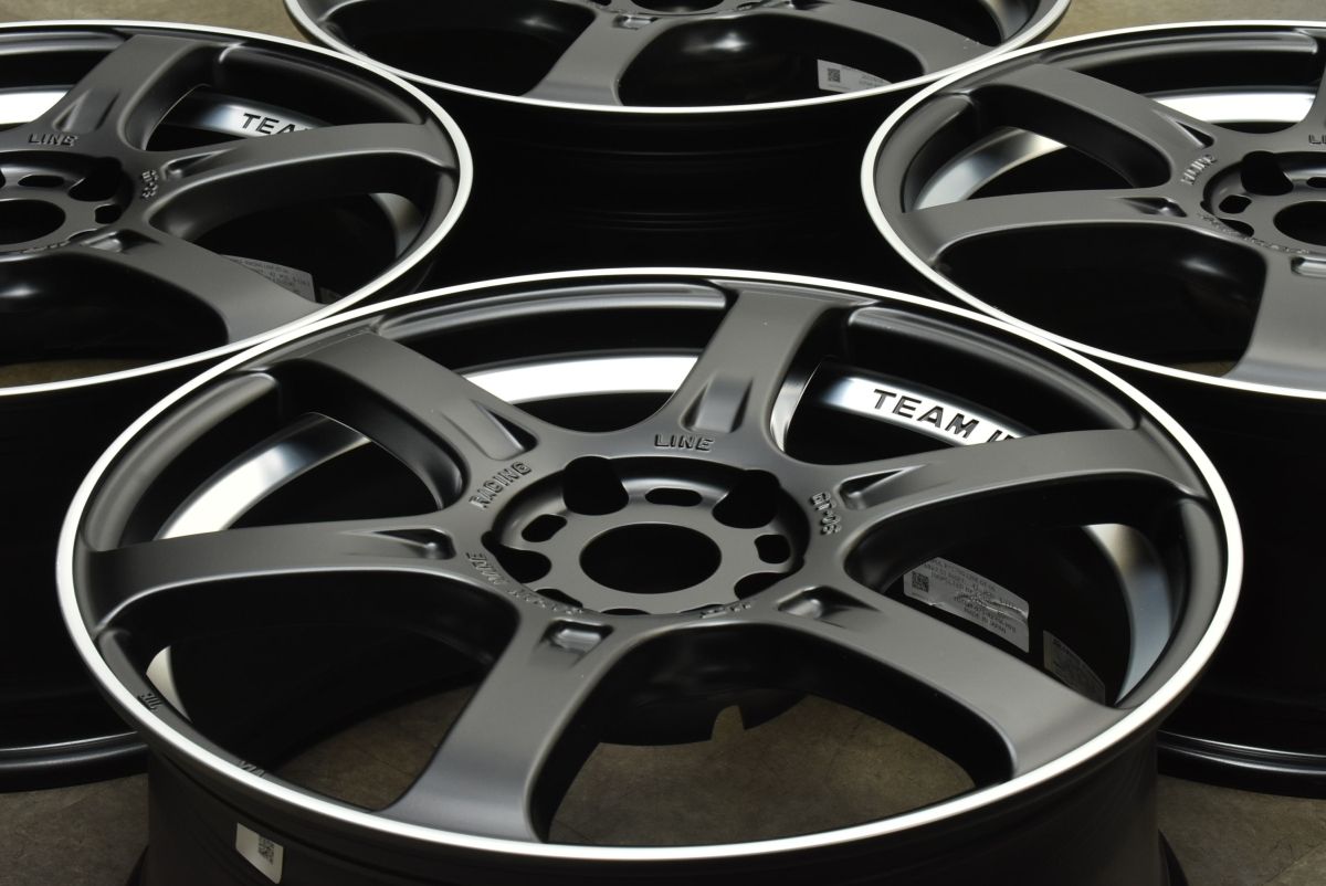 カスタム用に TEAM INPUL GT-06 18in 7.5J 42 PCD114.3 4本セット エクストレイル キックス ジューク リーフ ティアナ