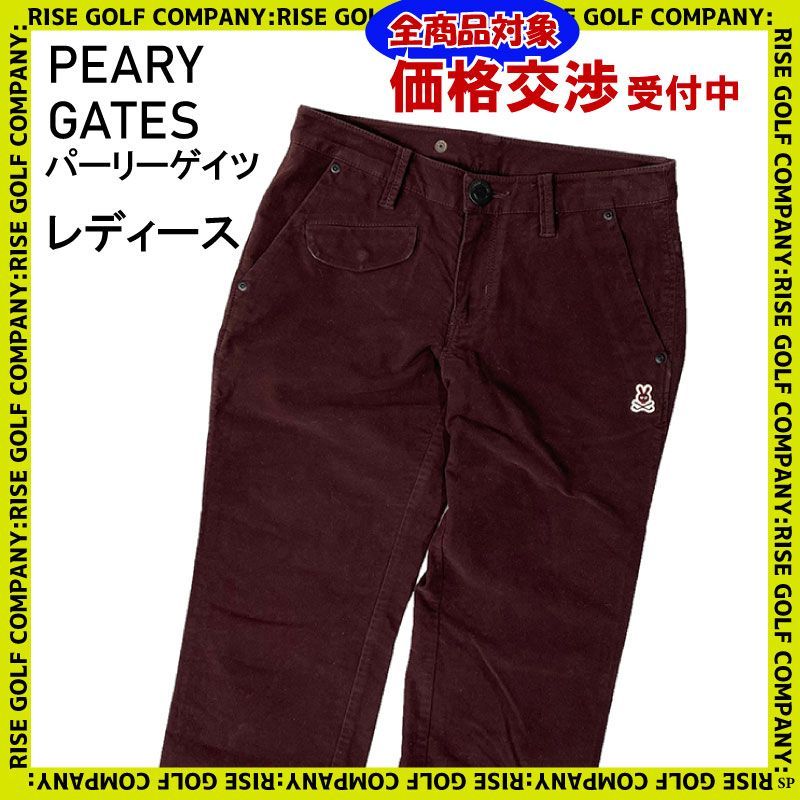 PEARLY GATES パーリーゲイツ ロング パンツ ブラウン 1 レディース