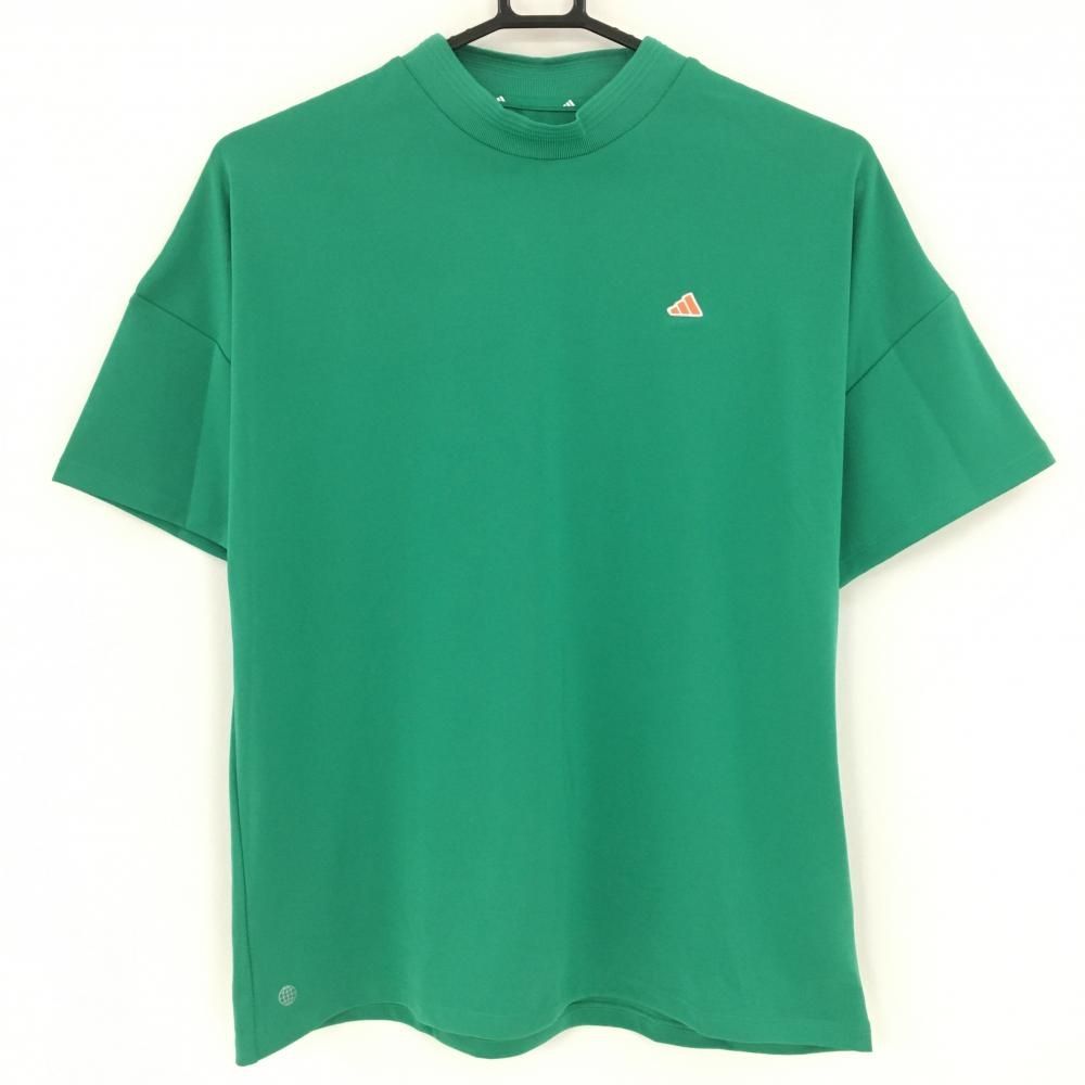 ☆特価☆【超美品】アディダス 半袖ハイネックシャツ グリーン ☆特価☆【超美品】アディダス 半袖ハイネックシャツ グリーン