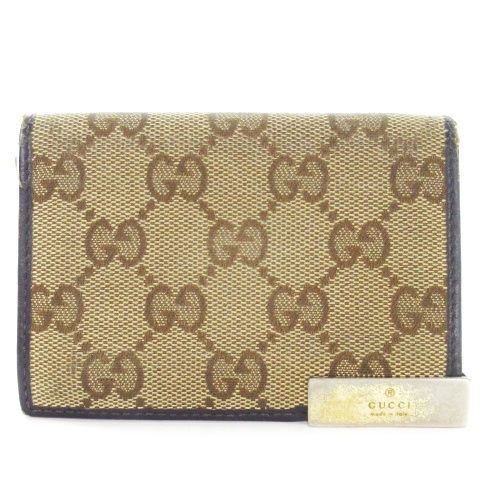 グッチ GUCCI パスケース 定期入れ カードケース キャンバス 二 グッチ GUCCI パスケース 定期入れ カードケース キャンバス 二