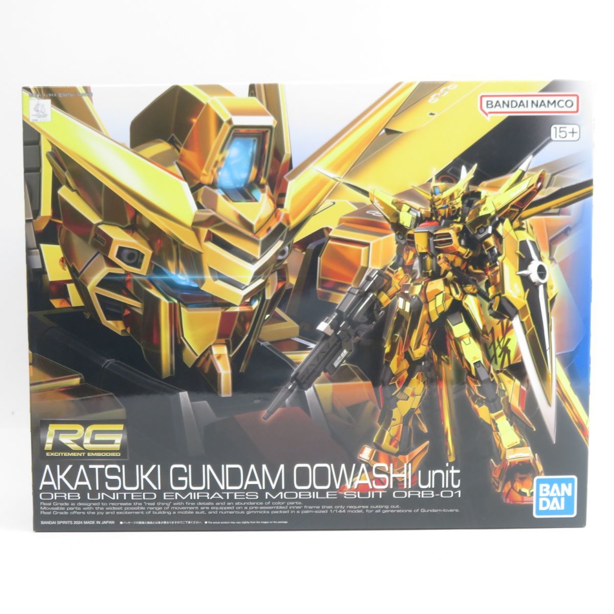 未組立 RG 1|144 機動戦士ガンダムSEED DESTINY アカツキガンダム オオワシ装備 プラモデル 内袋