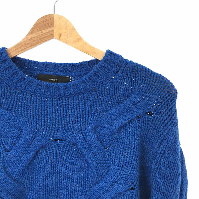 ディーゼル DIESEL モヘヤ ニット ウール モヘア グレー