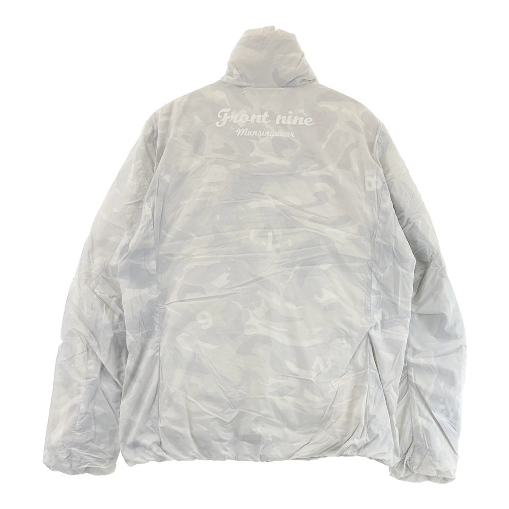 サイズ L MUNSING WEAR マンシングウェア ダウンジャケット カモフラ柄 グレー系 240101365230 ゴルフウェア レディース ストスト