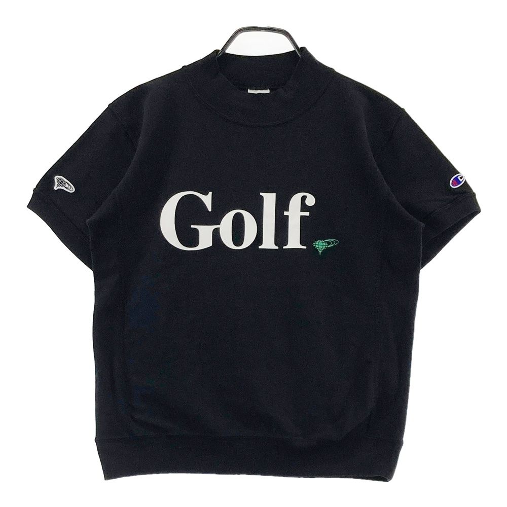 サイズ SMALL BEAMS GOLF ビームスゴルフ ×CHAMPION 半袖 スウェットトレーナー ブラック系 240101530883 ゴルフウェア レディース ストスト