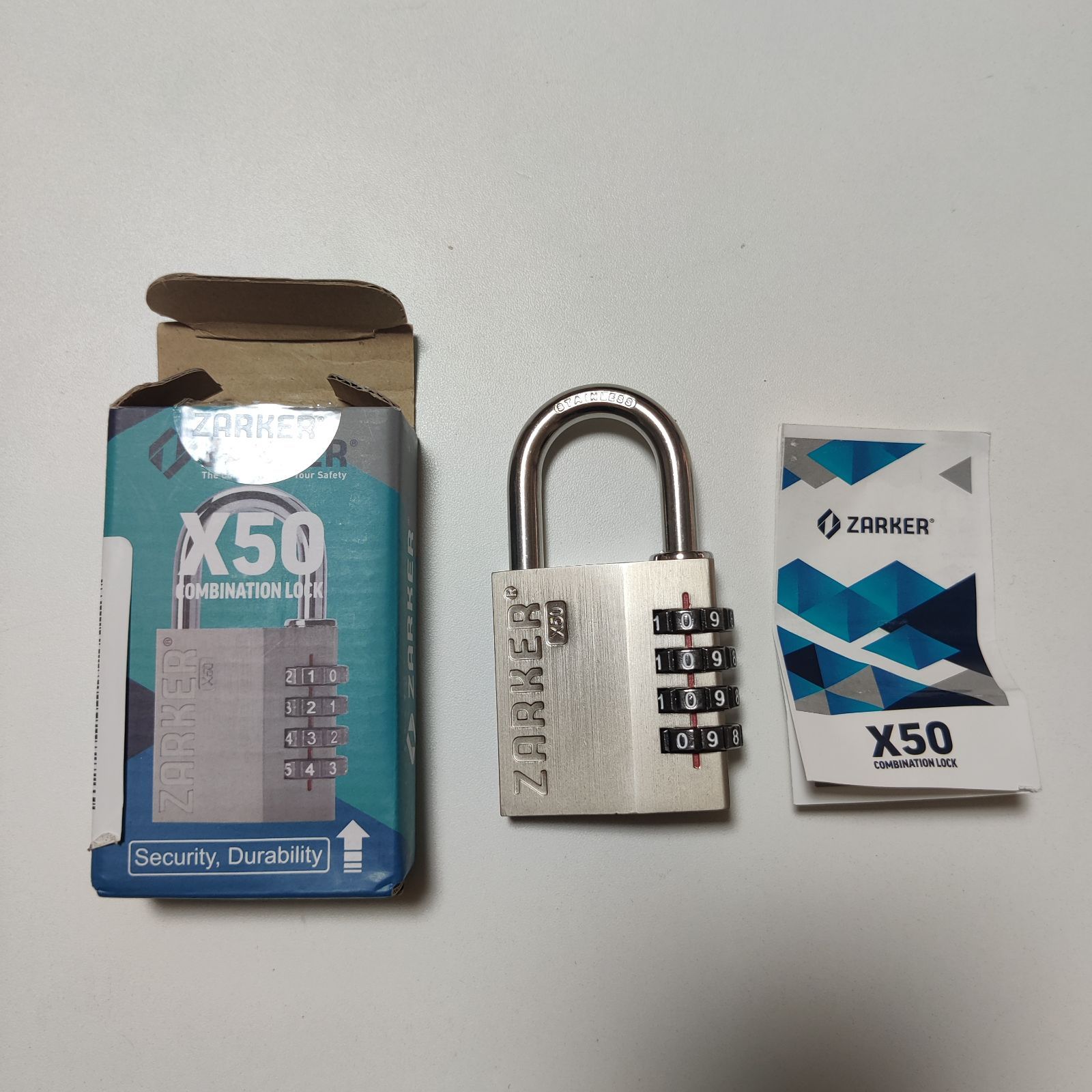 ZARKER 4桁ダイヤル式ロック南京錠 X50：15個/X50L：6個 Amazon.co.jp: Zarker X70 南京錠- 4桁野外ダイヤル式ロック