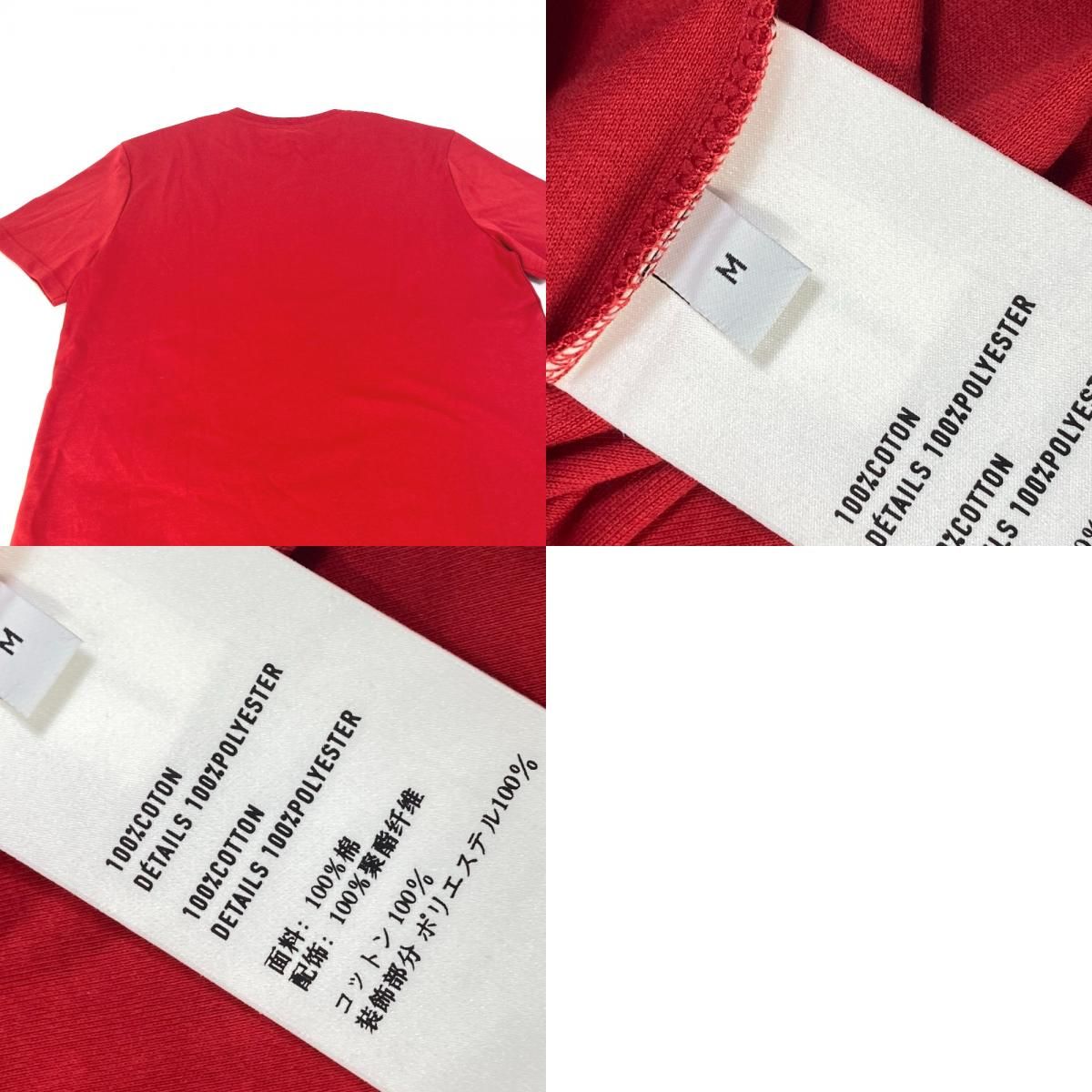 ベルルッティ ロゴ アパレル トップス 半袖Tシャツ コットン レッド 