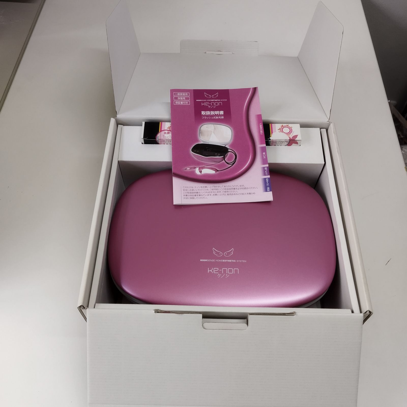 Ke-non ケノン フラッシュ式脱毛器 NIPL-2080 ピンク ver4.1 C1668