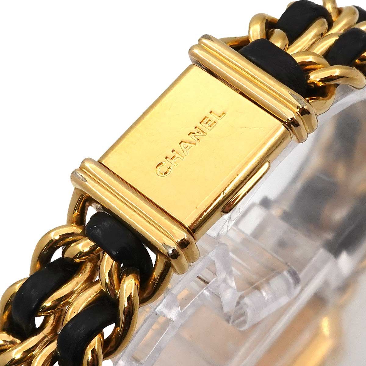 シャネル CHANEL プルミエール Mサイズ H0001 ヴィンテージ レディース 腕時計 ブラック ゴールド ウォッチ Premiere 90297167 NICORILABO_COM