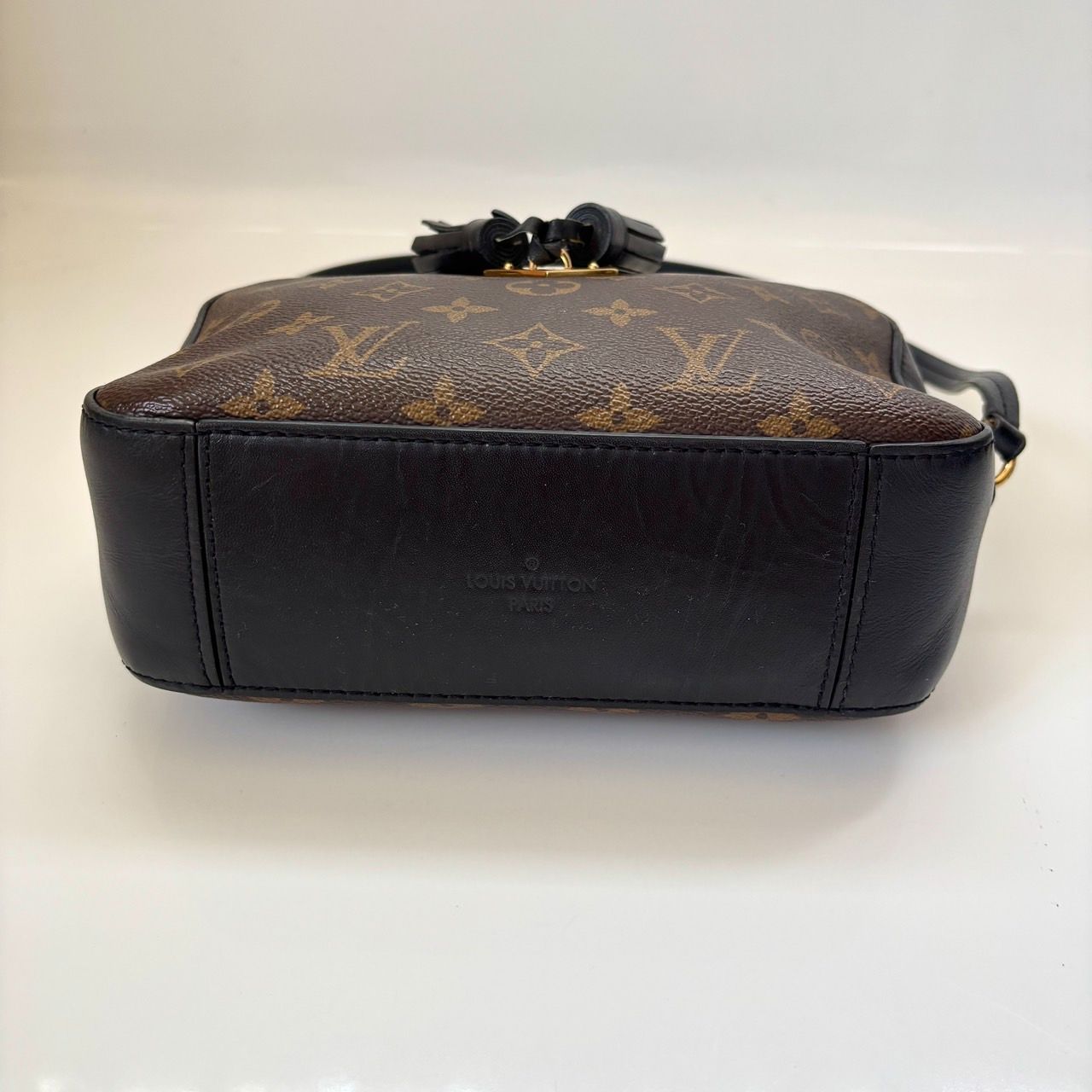 保存袋付き 良品◎Louis Vuitton ルイヴィトン サントンジュ ロゴ