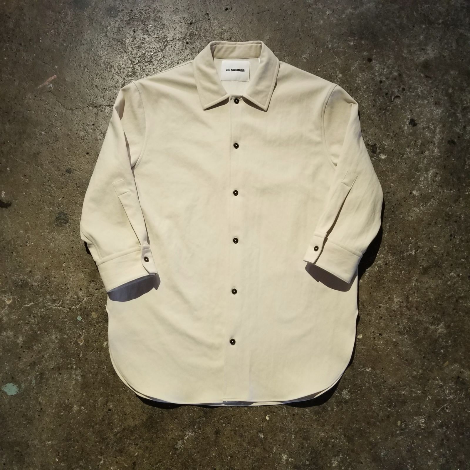 JIL SANDER 20aw ポリエステルサージシャツ 38 ジルサンダー JSMR743339MR44100002 ルークメイヤー