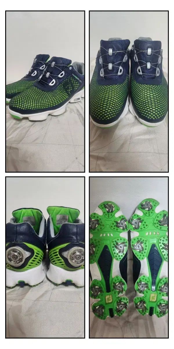 フットジョイ ゴルフシューズ Hyperflex ネイビー|グリーン 無料配送